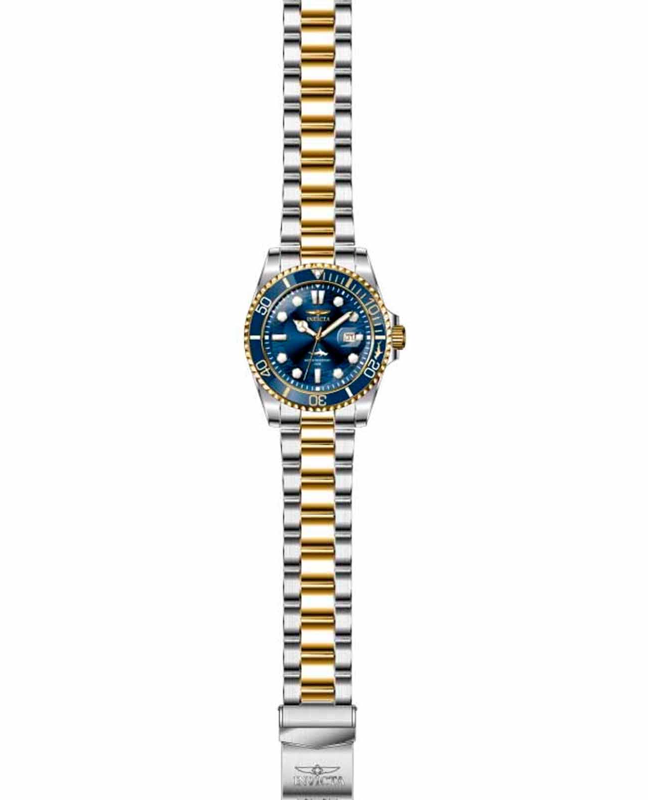 Invicta Invicta Pro Diver IN30021 мужские часы синий циферблат на запястье